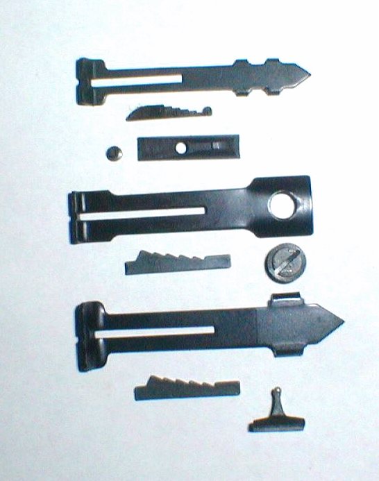 a lot of gun sights pitol sights rifle sights shotgun sights