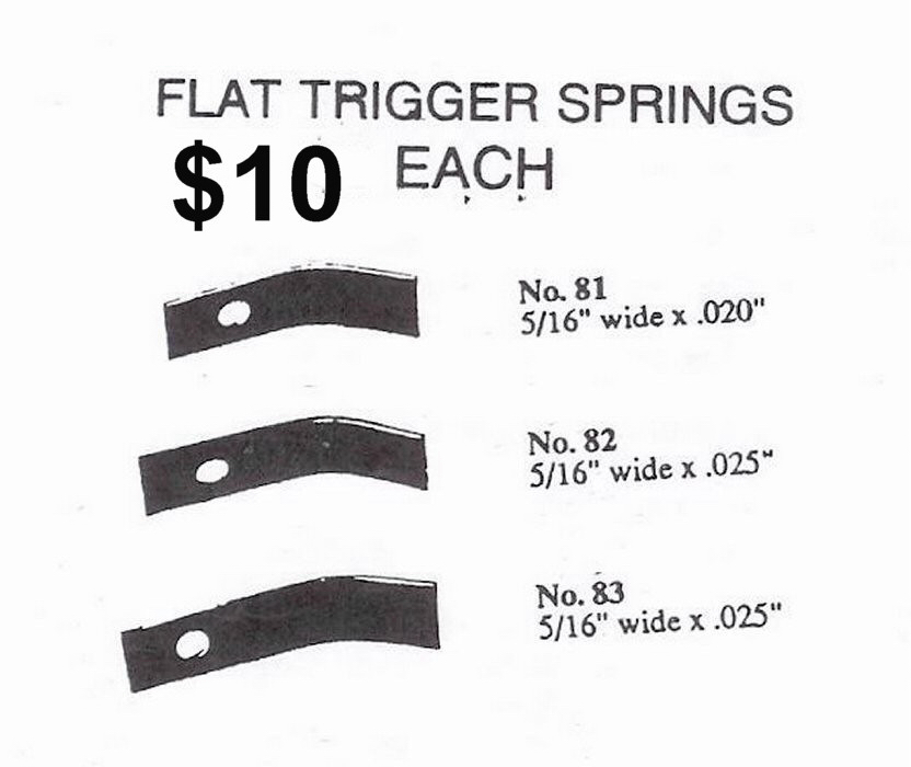 GUN SPRINGS ,Bob's Gun Shop,MILLIONS of Gun Springs, Shotgun Hammer Sprigns, Winchester Rifle