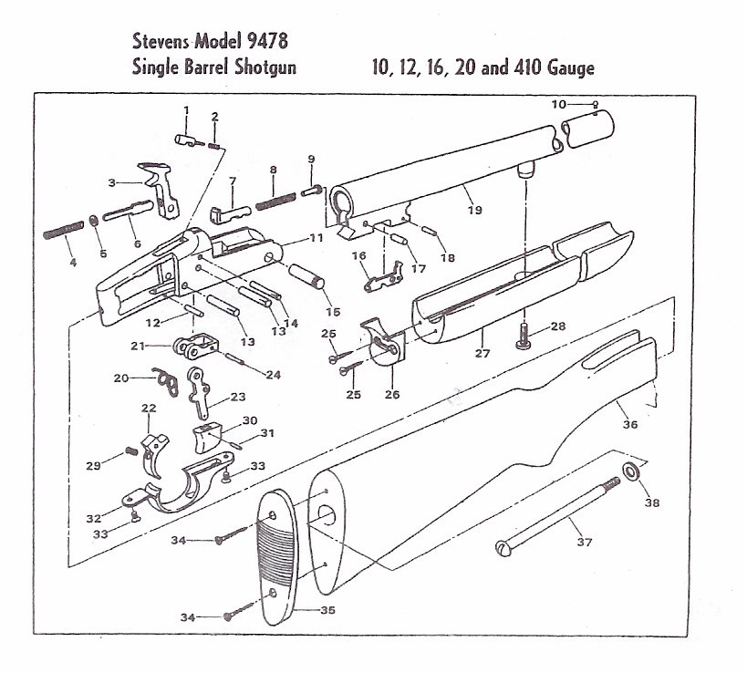 Savage shotgun parts stevens shotgun parts springfield shotgun parts