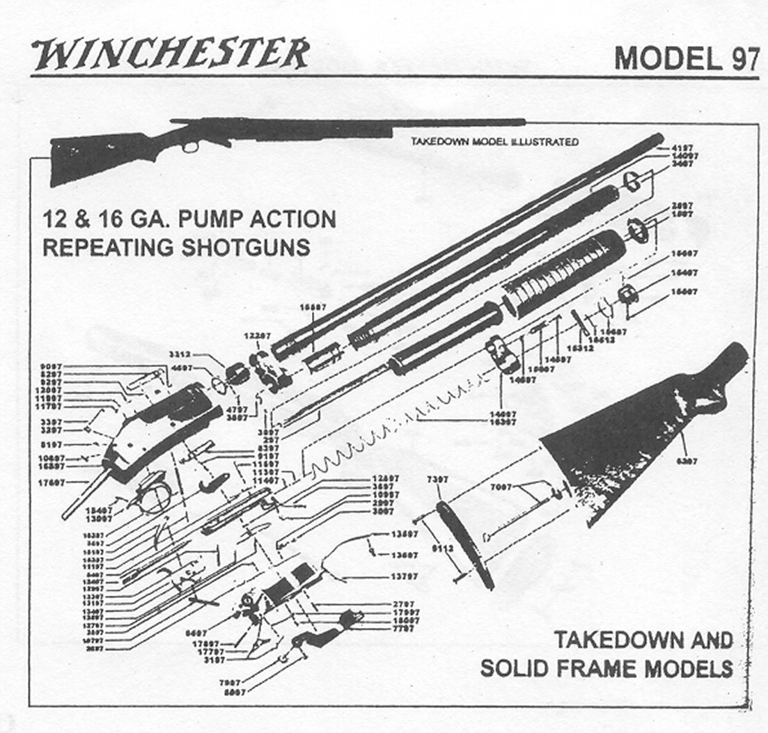 Winchester Model 1200 Schematic
